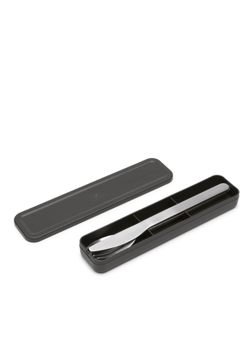 Brabantia Make & Take bestekset in houder 3-delig - voorkant 3 zwart