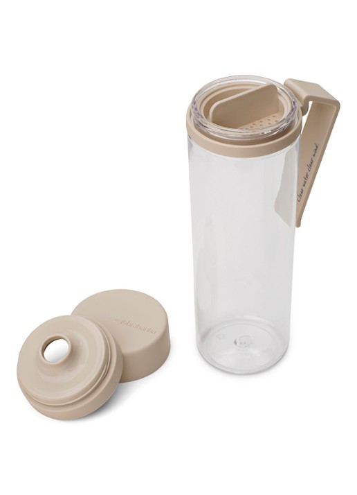 Brabantia Make & Take drinkfles met fruitfilter 50 cl  - achterkant 8 beige