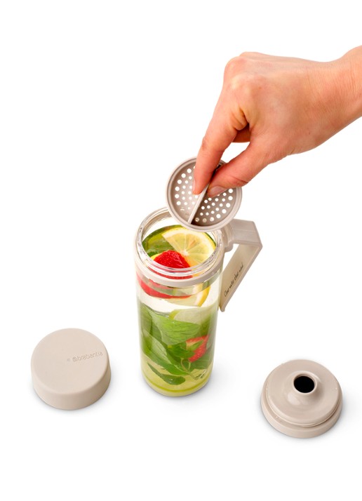 Brabantia Make & Take drinkfles met fruitfilter 50 cl  - detail 3 beige