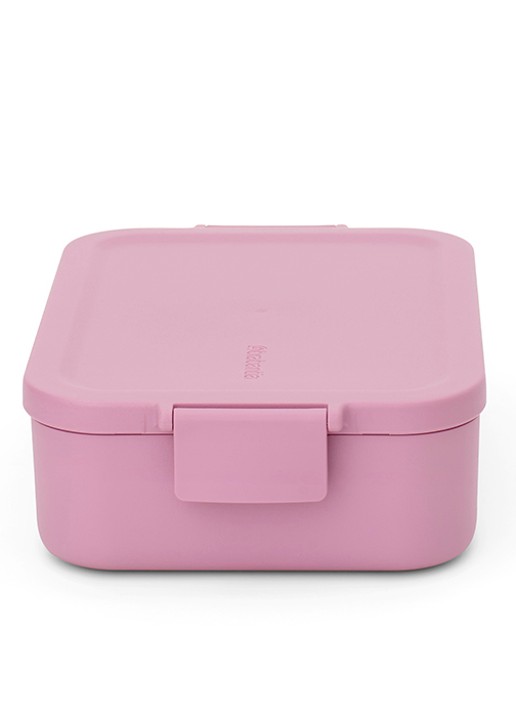 Brabantia Make & Take lunchbox/broodtrommel - voorkant 2 donkerroze