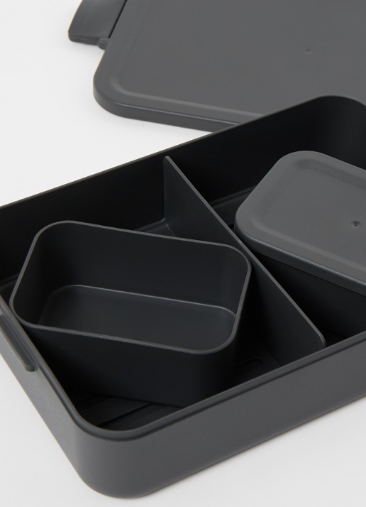 Brabantia Make & Take lunchbox L - voorkant 2 donkergrijs