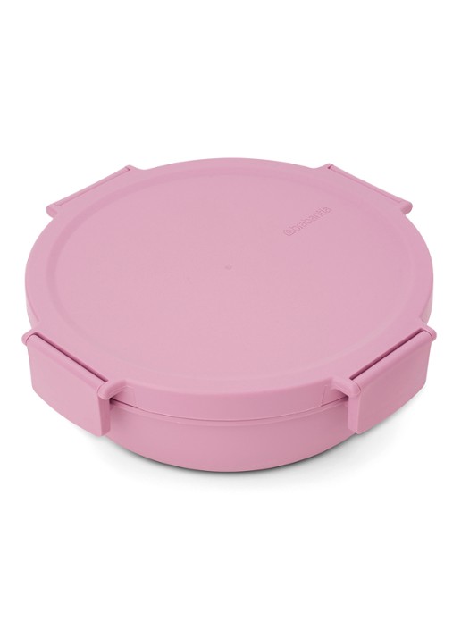 Brabantia Make & Take Salade Lunchbox To Go 1,3 liter - voorkant 7 donkerroze