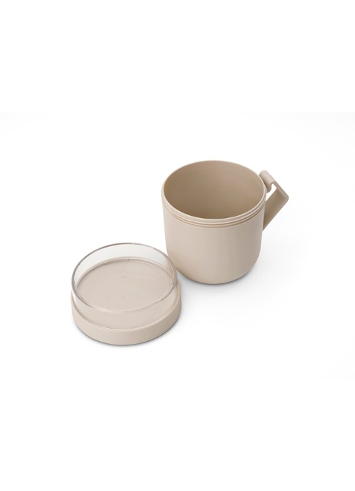 Brabantia Make & Take soepbeker 600 ml - voorkant 2 beige
