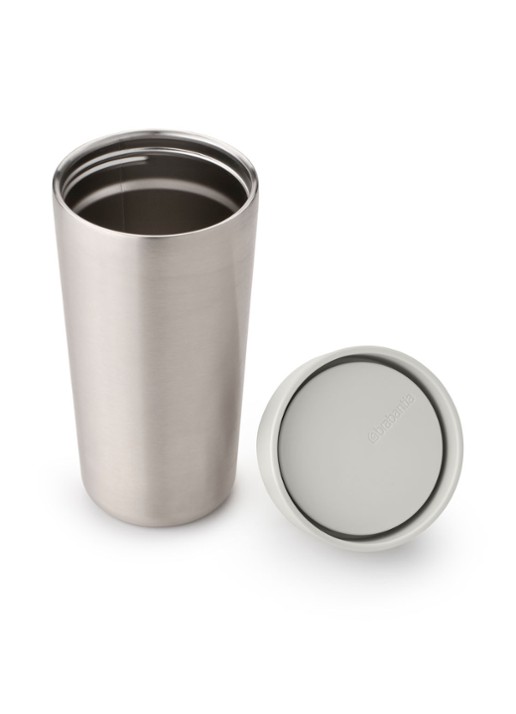 Brabantia Make & Take thermosbeker 36 cl - voorkant 2 lichtgrijs