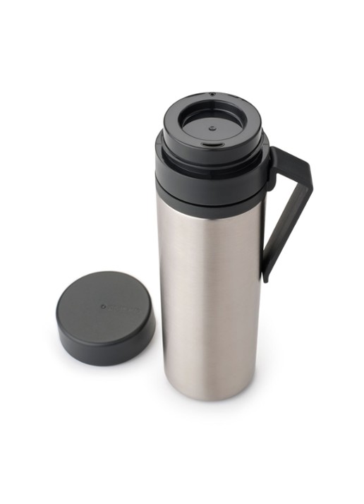 Brabantia Make & Take thermosfles 50 cl   - voorkant 2 grijs