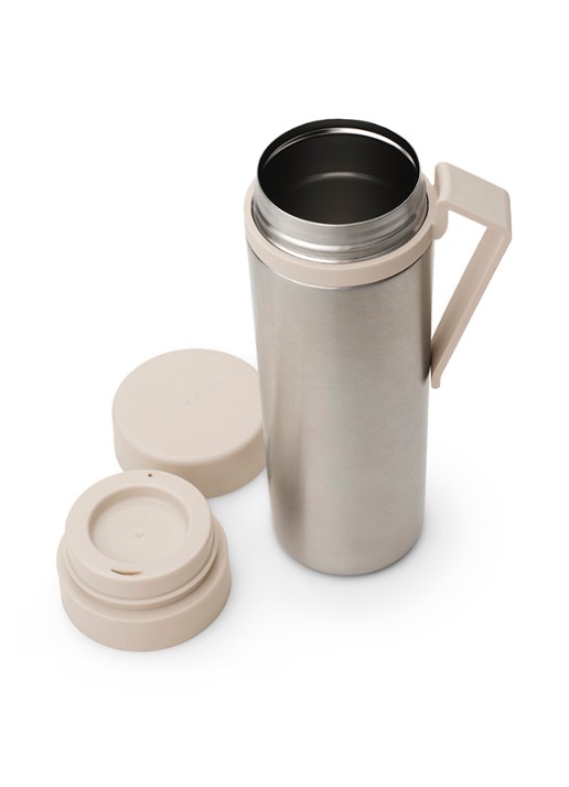 Brabantia Make & Take thermosfles 500 ml  - achterkant 8 beige