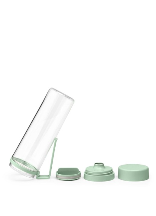 Brabantia Make & Take waterfles met zeef 0,5 liter - achterkant mint