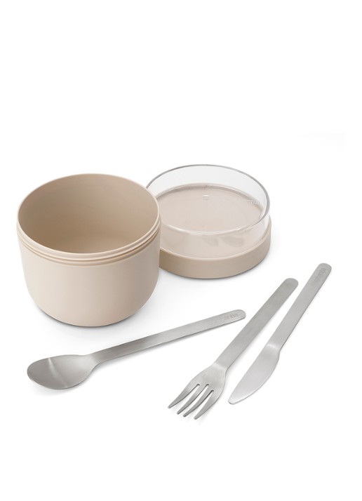 Brabantia Make & Take Yoghurt Beker To Go 500 ml - achterkant 3 beige