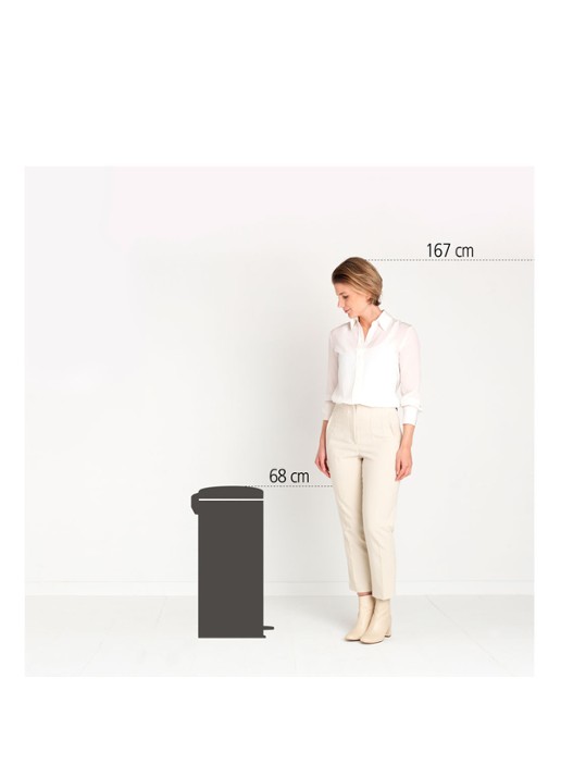 Brabantia NewIcon pedaalemmer 30 liter - detail groen