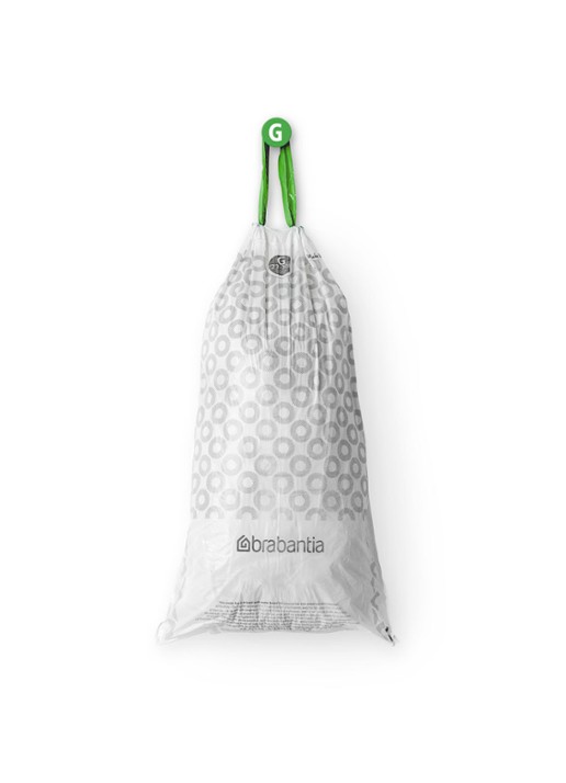 Brabantia Perfect Fit afvalzak code G 23 - 30 liter 6 x 20 stuks - detail 6 wit