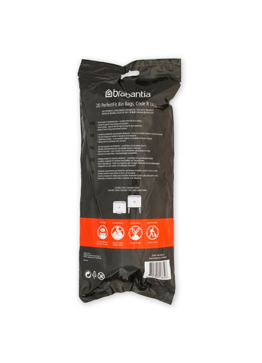 Brabantia Perfect Fit afvalzak code R 36 liter 6 x 20 stuks - detail wit