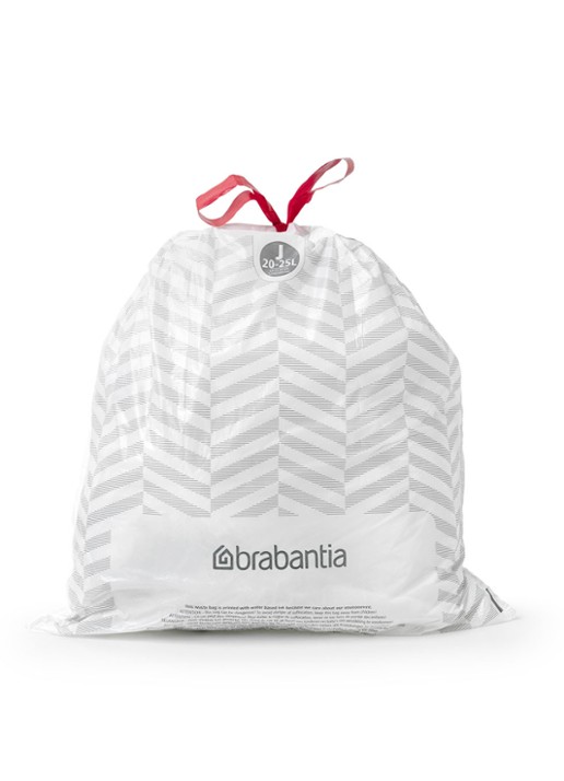 Brabantia PerfectFit afvalzak code J 20 - 25 liter 6 x 20 stuks - detail 3 wit