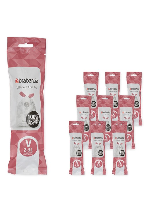 Brabantia PerfectFit afvalzak code V 2-3 liter 10 stuks