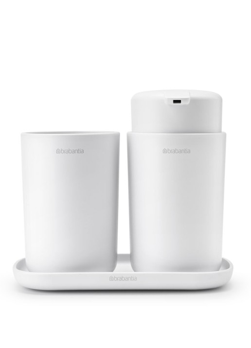 Brabantia ReNew badkameraccessoires set van 3 - voorkant 2 wit
