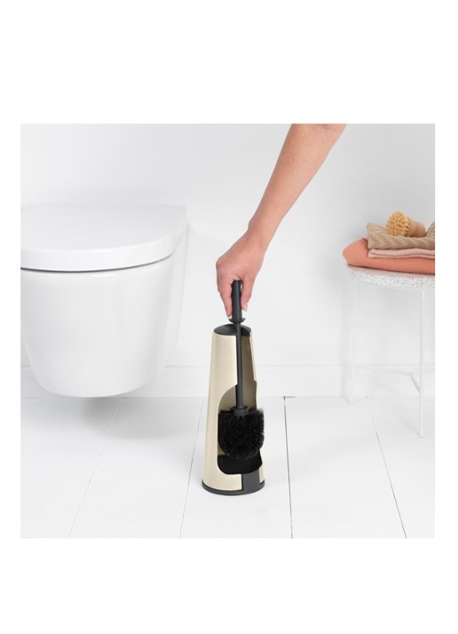 Brabantia ReNew toiletborstel met houder - voorkant 2 gebroken wit