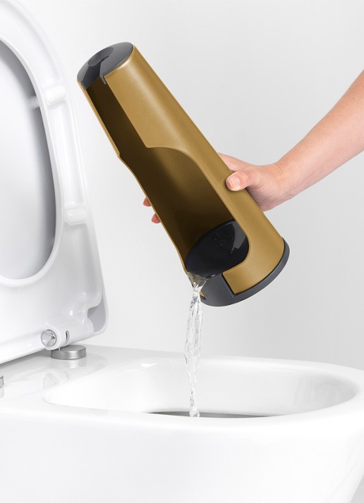 Brabantia ReNew toiletborstel met houder - achterkant 7 goud