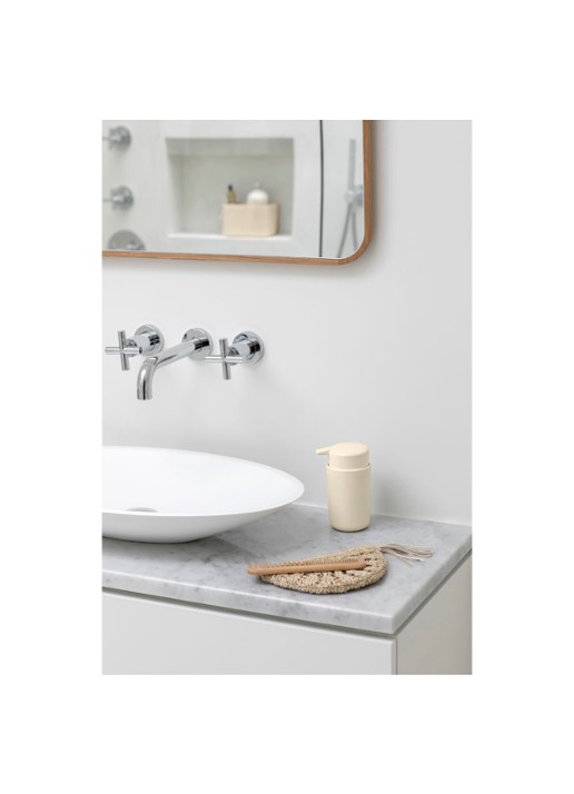 Brabantia ReNew zeepdispenser 250 ml - voorkant 2 beige
