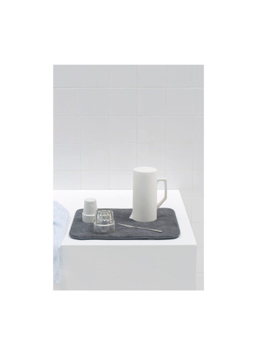 Brabantia Sink Side afdruipmat van microvezel - voorkant 3 donkergrijs