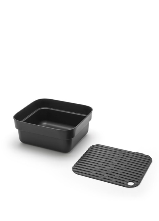 Brabantia Sink Side afwasbak met droogrek - achterkant 3 antraciet