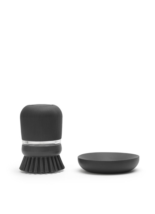 Brabantia Sink Side afwasborstel met zeepreservoir - voorkant 7 antraciet