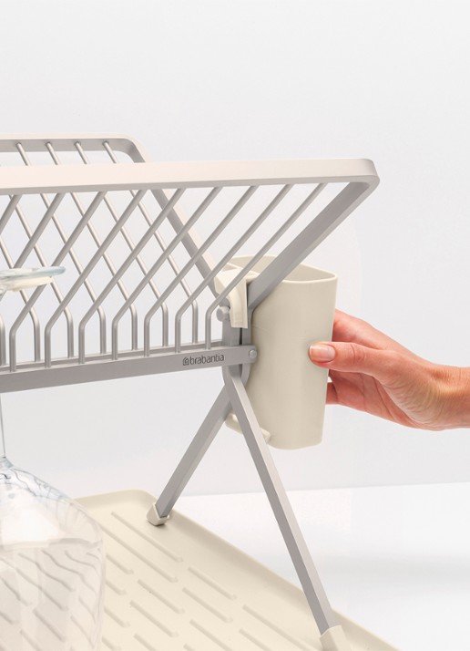 Brabantia SinkSide afdruiprek met bestekhouder - detail 3 beige