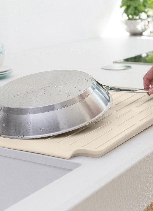 Brabantia SinkSide afdruiprek met lekbak en bestekhouder - detail 7 beige