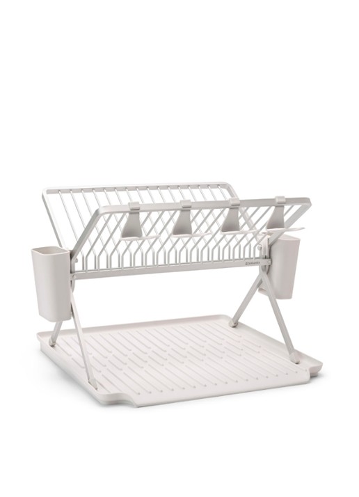 Brabantia SinkSide inklapbaar afdruiprek 42 x 51 cm - voorkant lichtgrijs