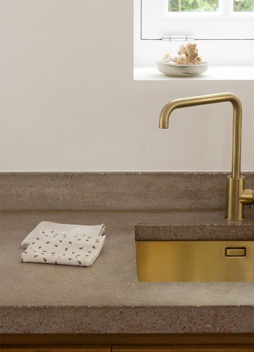 Brabantia SinkSide microvezel schoonmaakdoekjes 30 x 30 cm set van 2 - detail 2 beige