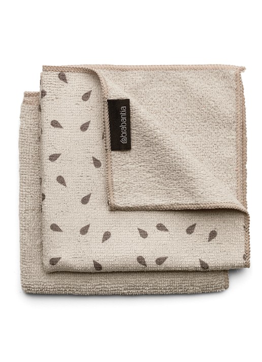 Brabantia SinkSide microvezel schoonmaakdoekjes 30 x 30 cm set van 2