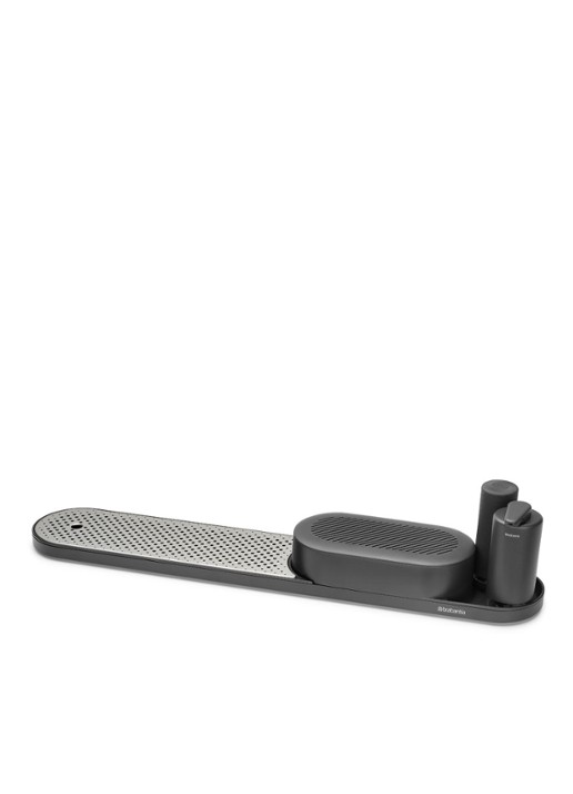 Brabantia SinkStyle gootsteen organizer set  4-delig  - detail 3 middengrijs