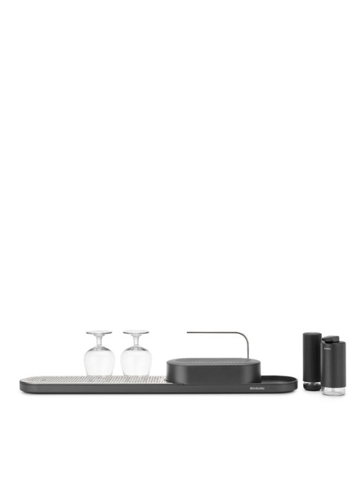 Brabantia SinkStyle gootsteen organizer set  4-delig  - detail 4 middengrijs