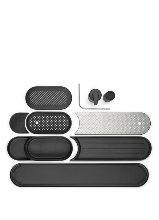 Brabantia SinkStyle gootsteen organizer set  4-delig  - detail 5 middengrijs