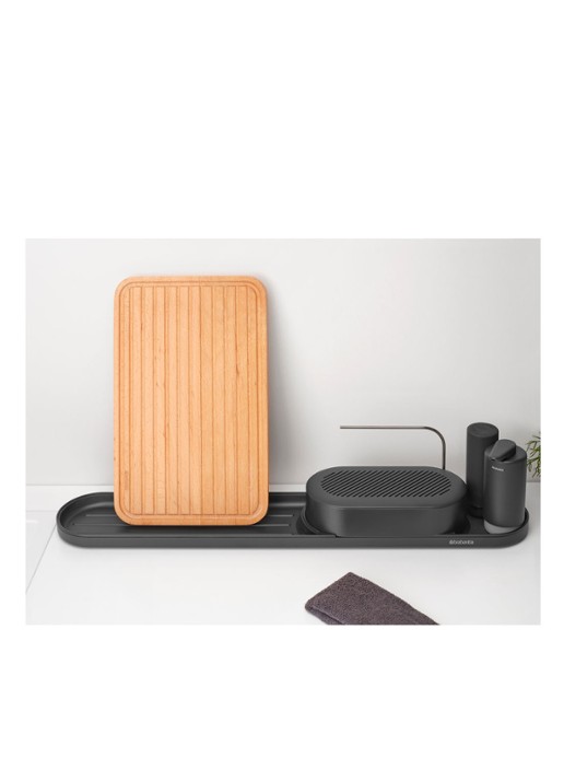 Brabantia SinkStyle gootsteen organizer set  4-delig  - detail 6 middengrijs