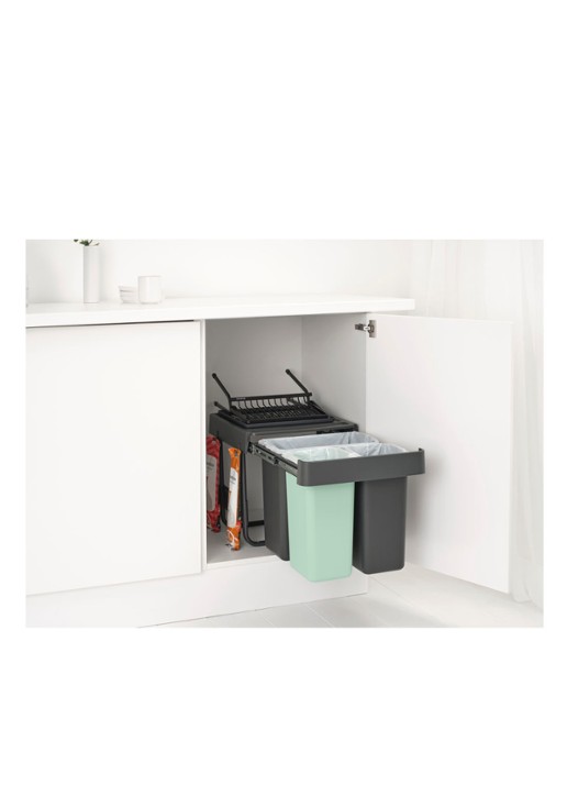 Brabantia Sort & Go inbouw prullenbak 10 + 10 + 20 liter - detail 6 multicolor