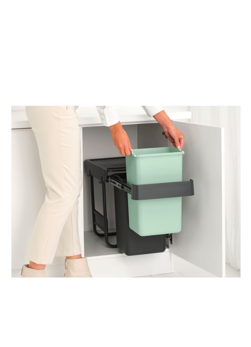 Brabantia Sort & Go inbouw prullenbak 2 x 15 liter - detail 6 multicolor
