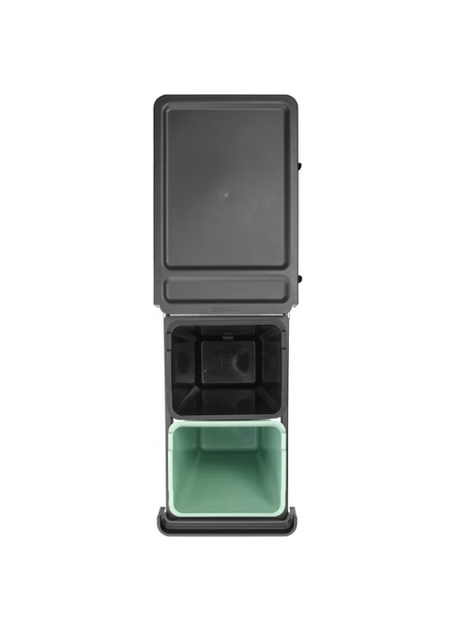 Brabantia Sort & Go inbouw prullenbak 2 x 30 liter - detail lindegroen