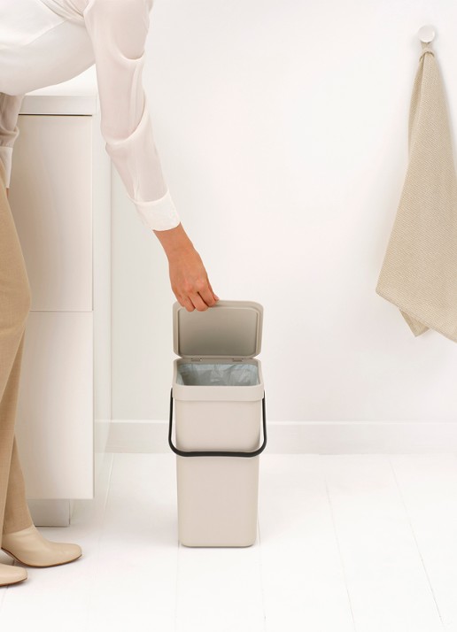 Brabantia Sort & Go prullenbak 12 liter - detail 7 beige
