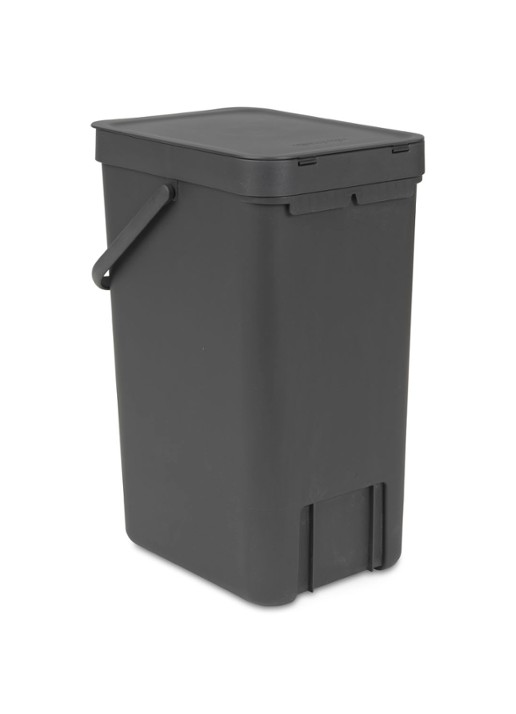 Brabantia Sort & Go prullenbak 16 liter - detail 2 antraciet