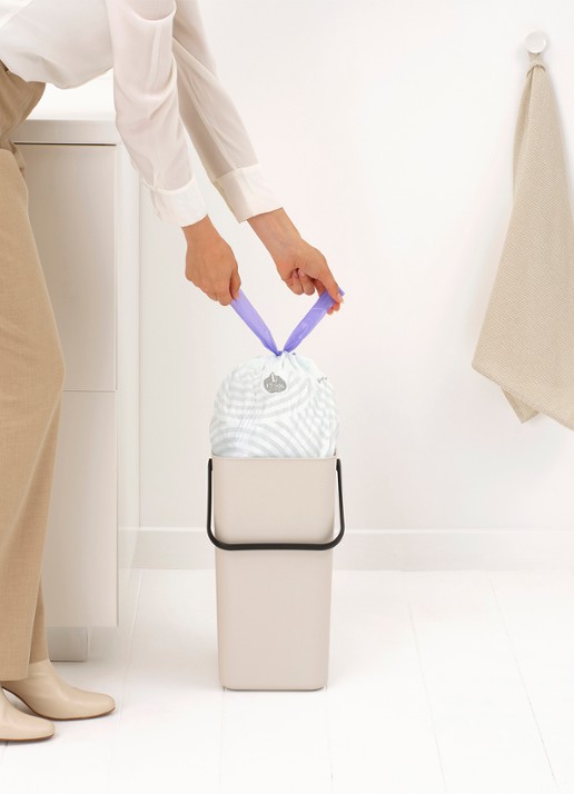 Brabantia Sort & Go prullenbak 16 liter - detail 5 beige