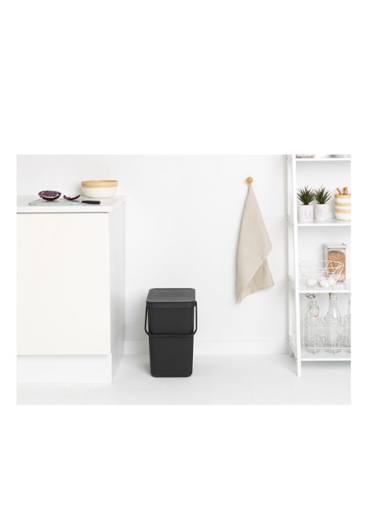 Brabantia Sort & Go prullenbak 25 liter - detail 4 antraciet