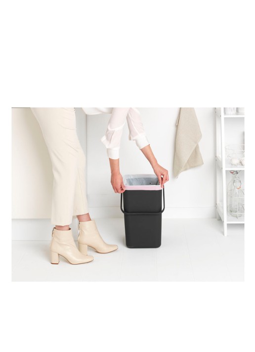 Brabantia Sort & Go prullenbak 25 liter - detail 6 antraciet