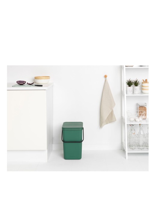 Brabantia Sort & Go prullenbak 25 liter - detail 5 olijfgroen