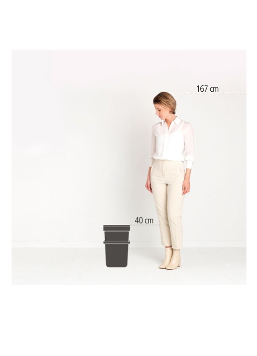 Brabantia Sort & Go prullenbak 25 liter - detail 7 olijfgroen