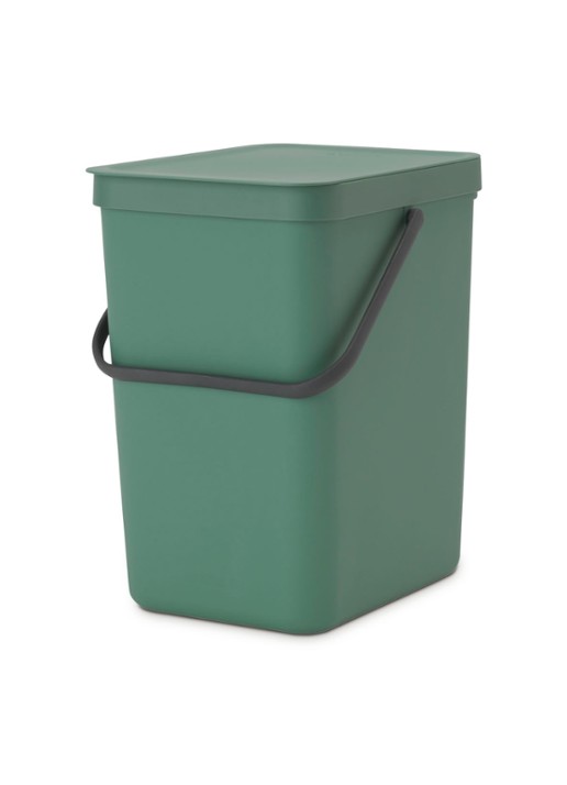 Brabantia Sort & Go prullenbak 25 liter - voorkant 3 olijfgroen