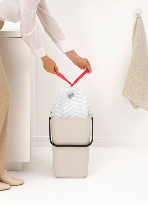 Brabantia Sort & Go prullenbak 25 liter - detail 5 beige