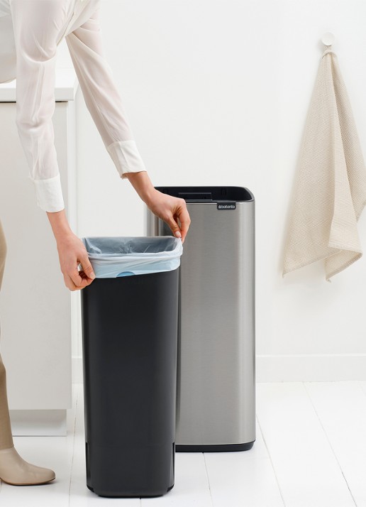 Brabantia Sort & Go prullenbak 3 liter - detail 7 zilver