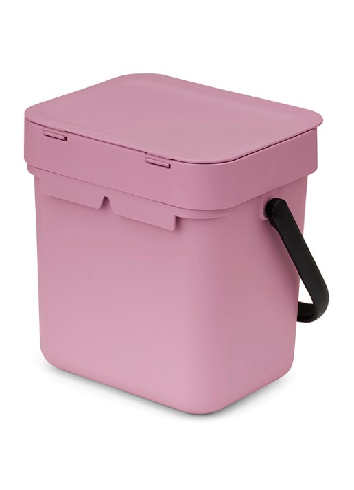 Brabantia Sort & Go prullenbak 3 liter - detail 3 donkerroze