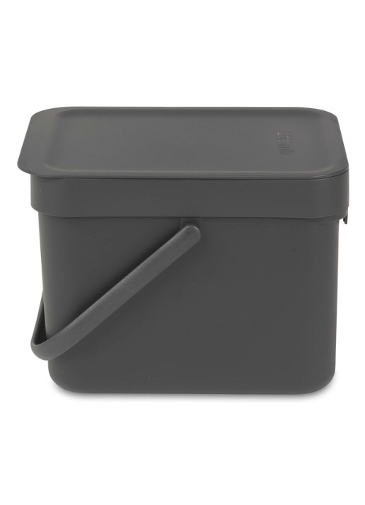 Brabantia Sort & Go prullenbak 6 liter - detail 4 antraciet