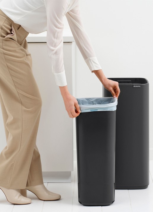 Brabantia Sort & Go prullenbak 6 liter - detail 4 grijs