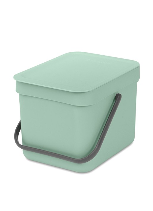 Brabantia Sort & Go prullenbak 6 liter - voorkant 2 mint
